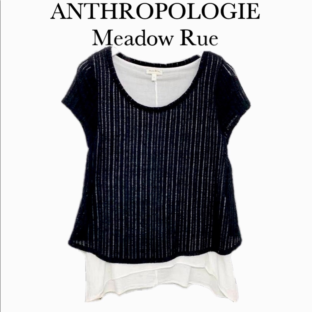Anthropologie brand Meadow Rue's Faria Top - Picture 1 of 8